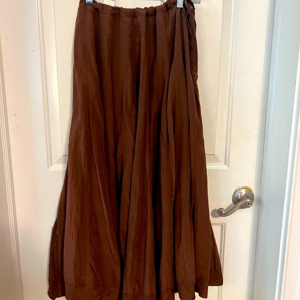 CP Shades long skirt silk/cotton